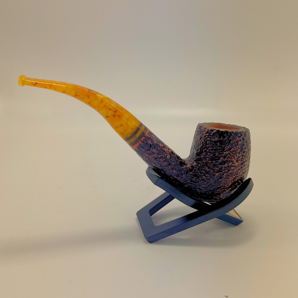 Savinelli Miele Rusticated Bent Billiard