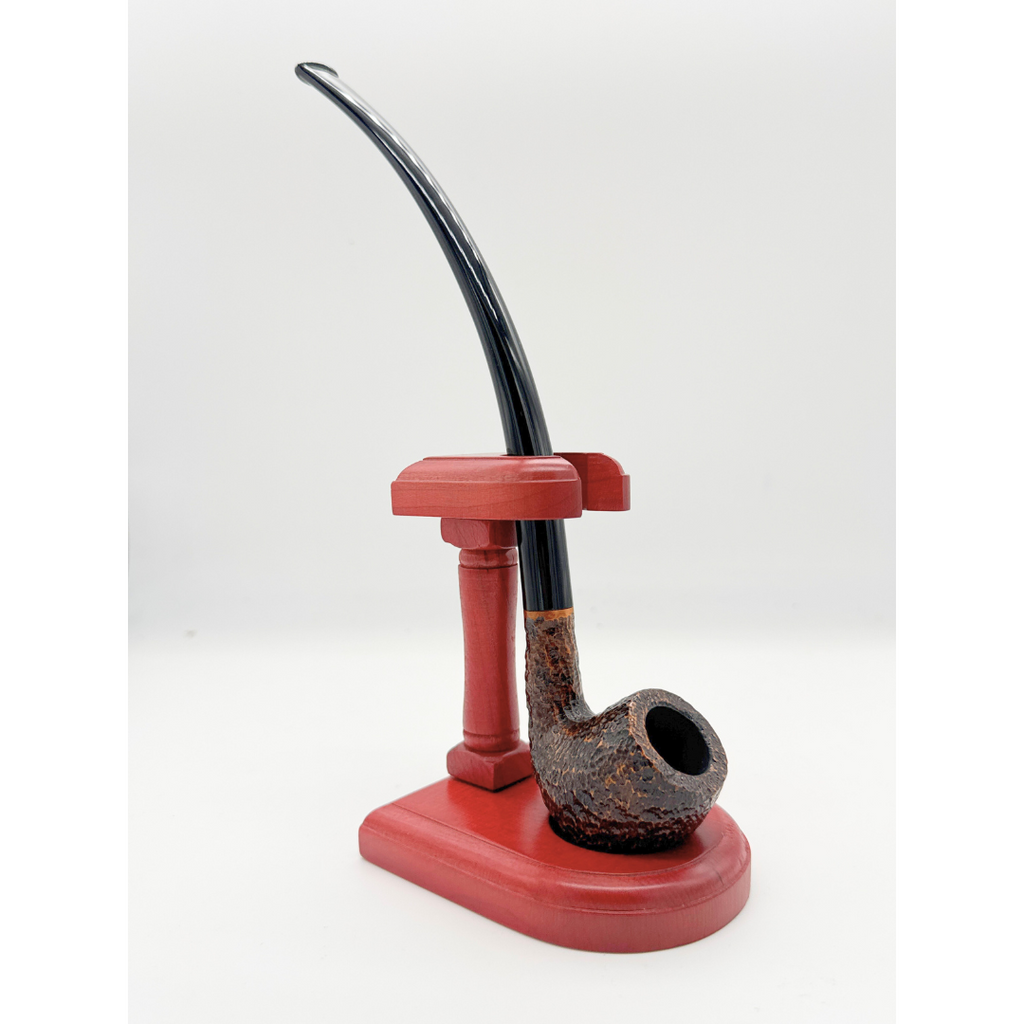 Savinelli Churchwarden no. 104 Bent Billiard Sand Blasted