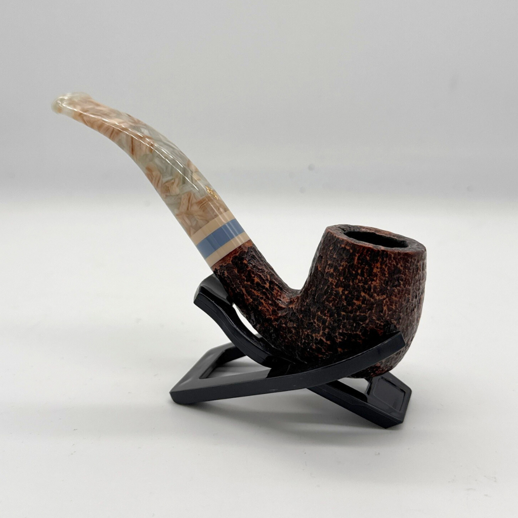 Savinelli Sasso Bent Billiard Rusticated Pipe #604