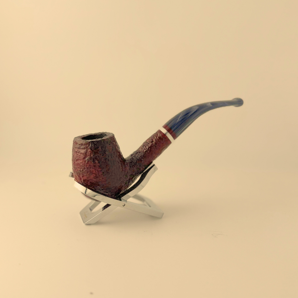 Savinelli Lunaria no. 670 Bent Billiard Rusticated  PIpe City Cigar Emporium