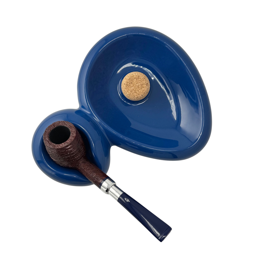 Savinelli Sidecar Ashtray Blue   City Cigar Emporium