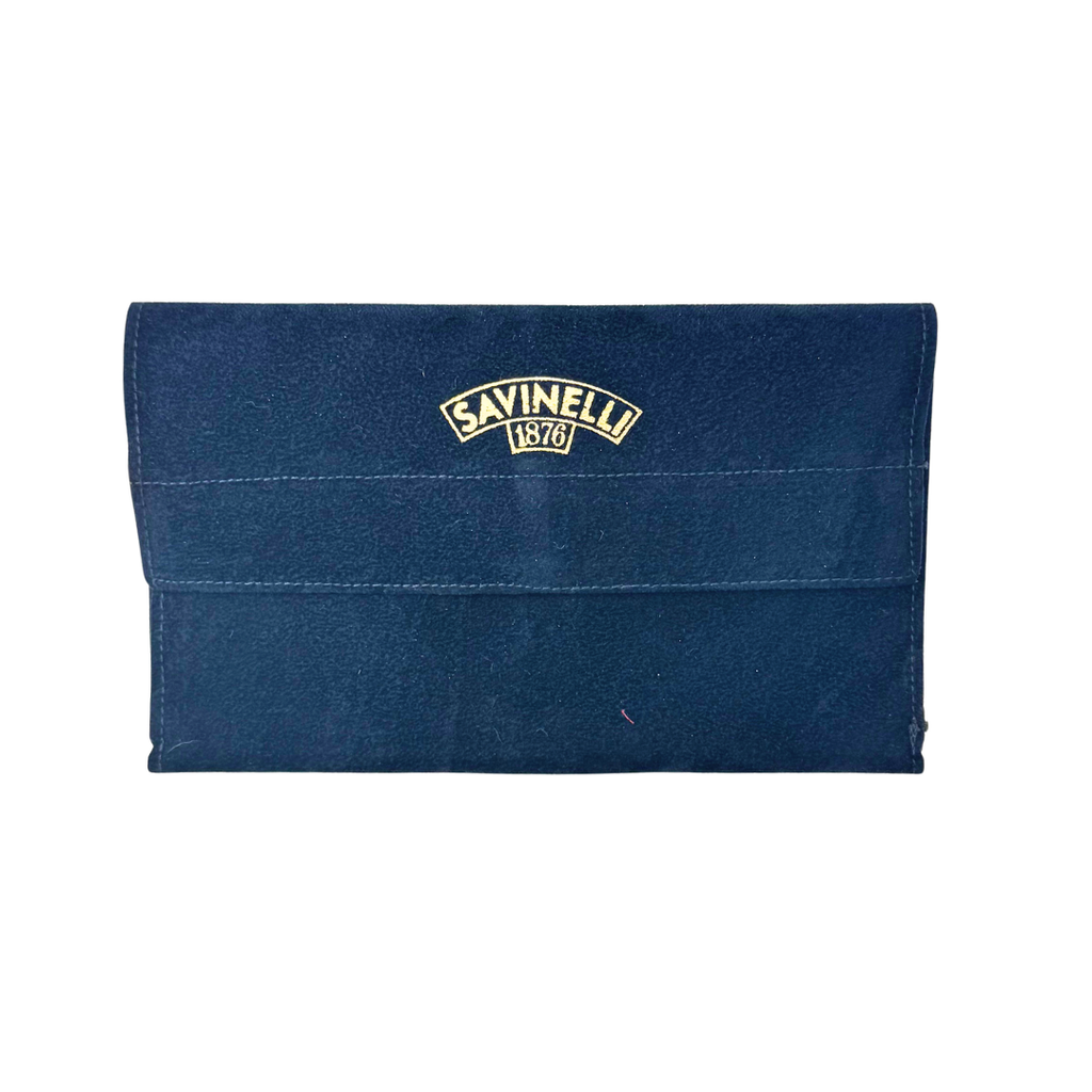 Savinelli Velvet Pipe Bag Blue   City Cigar Emporium