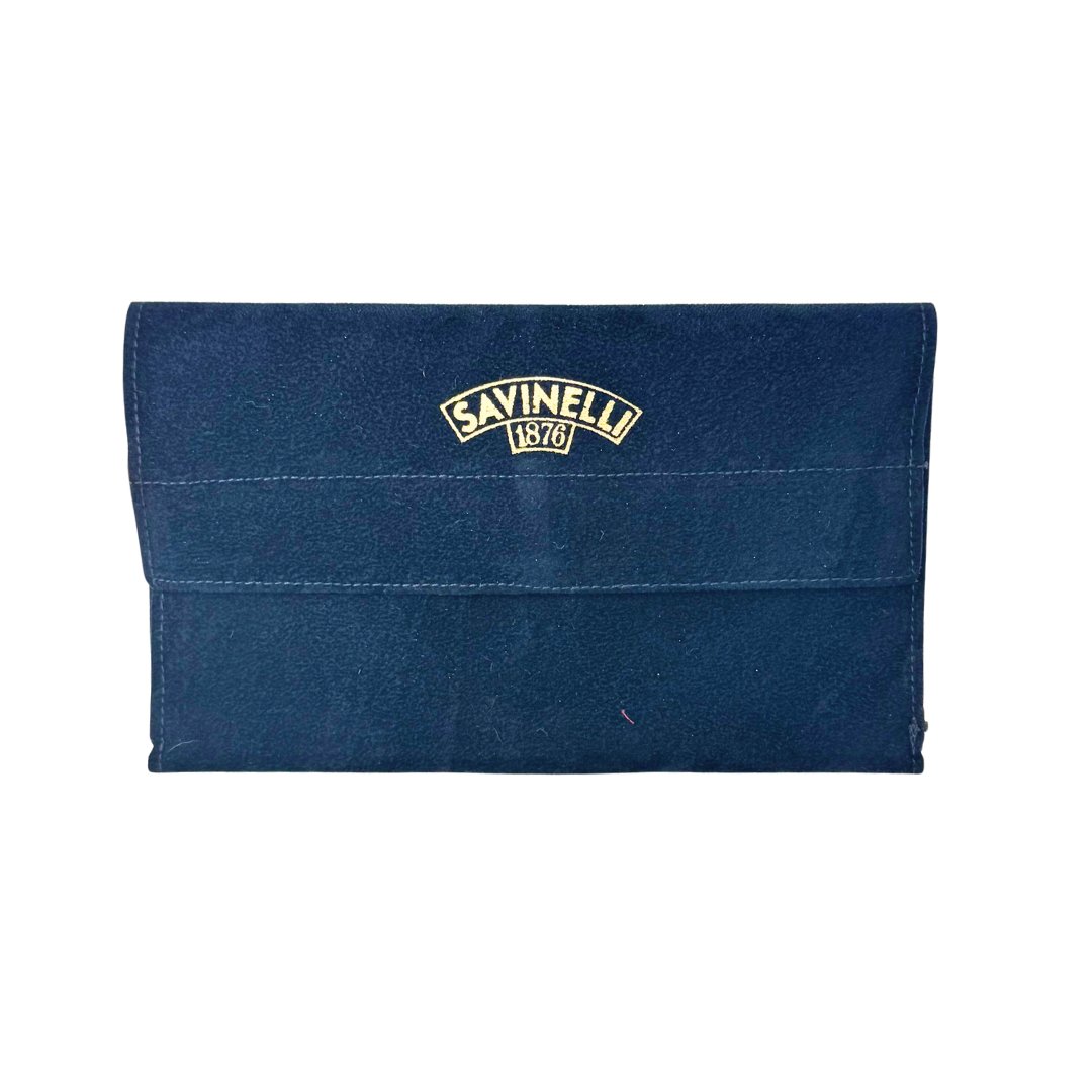 Savinelli Velvet Pipe Bag Blue   City Cigar Emporium