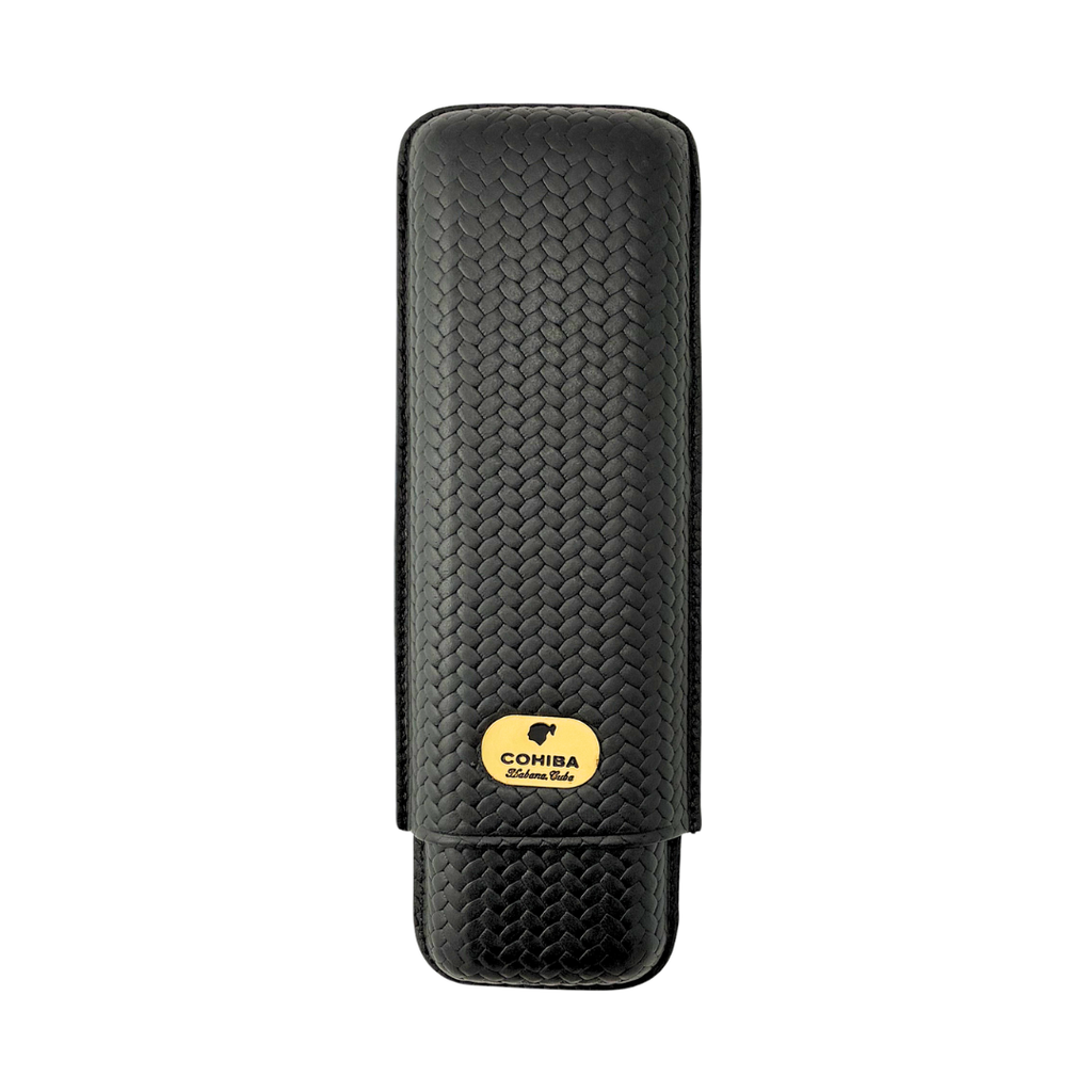 Cohiba Herringbone 2 Finger Cigar Case   City Cigar Emporium