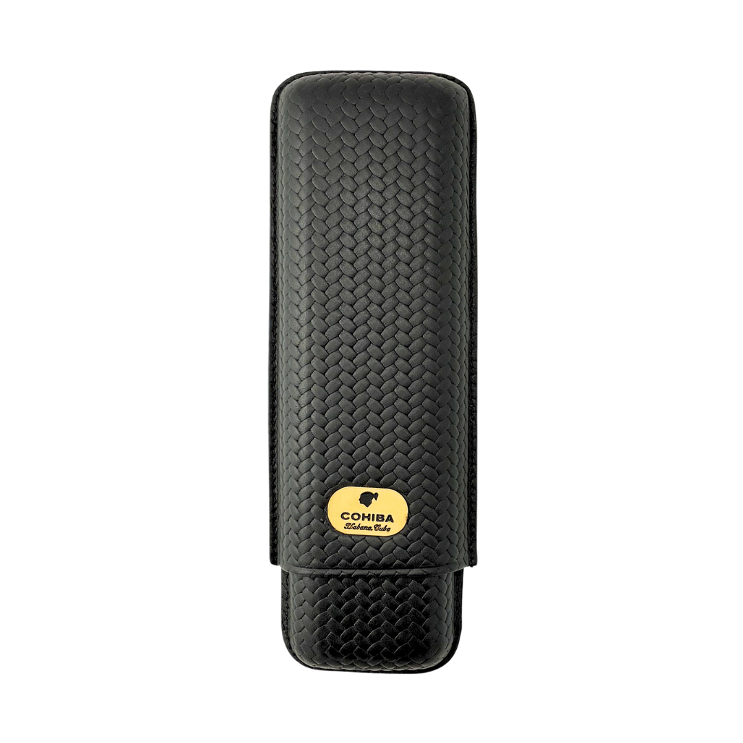 Cohiba Herringbone 2 Finger Cigar Case   City Cigar Emporium