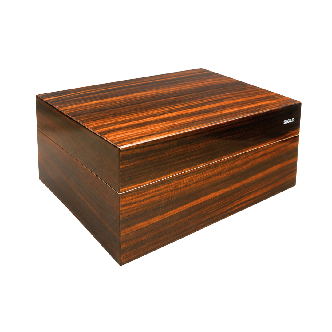 Siglo 50 Count Humidor Macassar Ebony   City Cigar Emporium