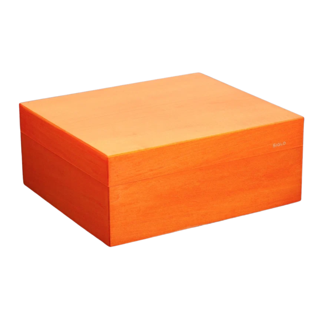 Siglo 50 Count Humidor Orange   City Cigar Emporium