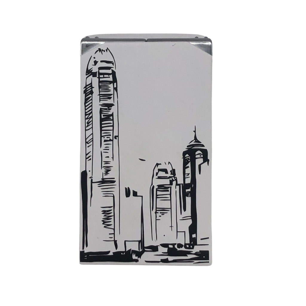 Siglo Twin Flame Lighters Hong Kong Skyline