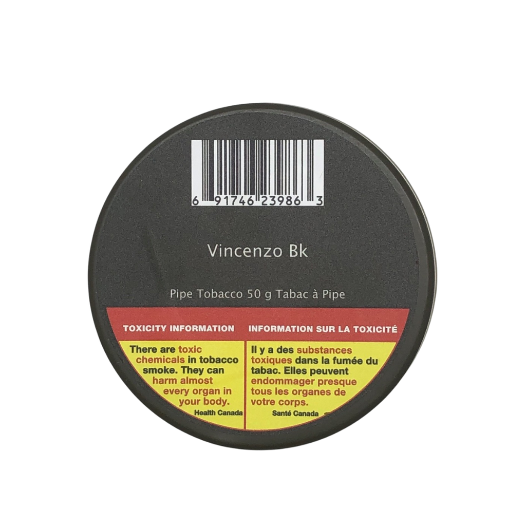 Vincenzo Bk (Black)  Pipe Tobacco City Cigar Emporium